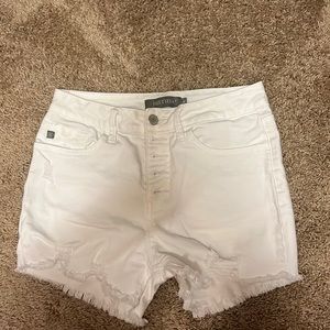 Just USA white jean shorts